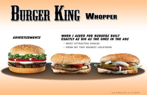 Fast Food Ads vs Reality