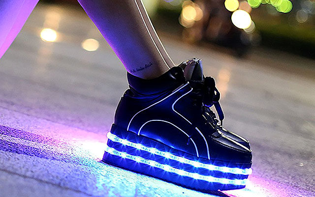 sparkly light up shoes