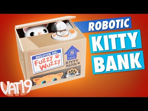 The Fuzzy Wuzzy Kitty Cat Bank