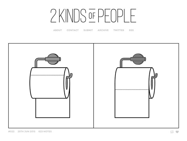 Toilet Paper : Two Kinds Of Person // Best Tumblr Illustration Blogs & Art Portfolio