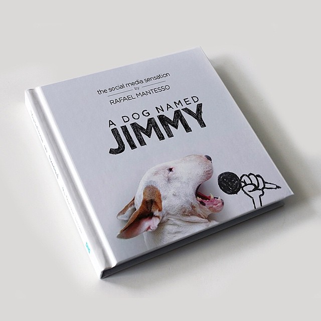 A Dog Named Jimmy Book // Funny And Cool Dog Drawings & Photo Illustrations, Jimmy Choo Bull Terrier by Rafael Mantesso