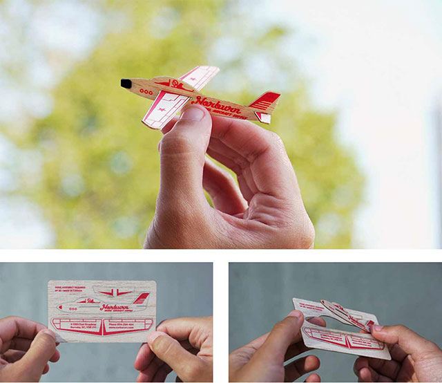 Aircraft Supply Company Business Card // 255 Creative & Unique Business Cards Design Inspiration & Ideas