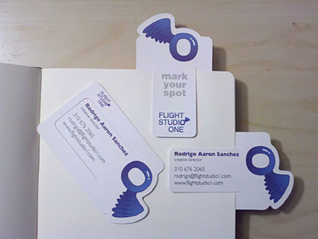 Bookmark Your Flight Studio One Business Card // 255 Creative & Unique Business Cards Design Inspiration & Ideas
