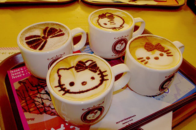 More Hello Kitty Latte Art Design // Creative 3D Coffee Latte Art Pictures, Images & Designs