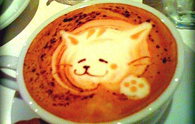 Kitty Cat Coffee Art Design // Creative 3D Coffee Latte Art Pictures, Images & Designs