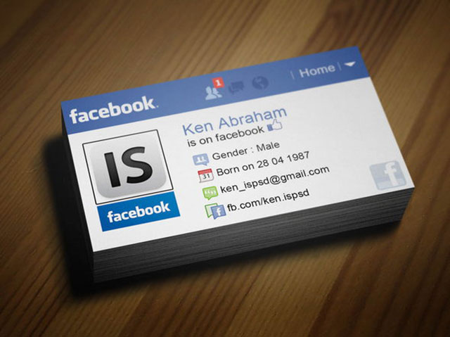 Facebook-Style-Business-Card