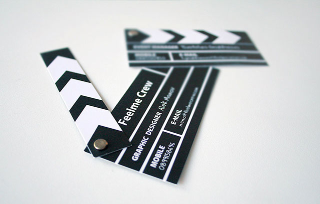 Film Company Business Card // 255 Creative & Unique Business Cards Design Inspiration & Ideas