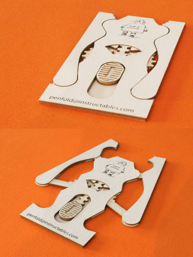 Movable-Robotic-Claw-Business-Card