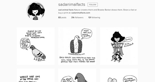 Sad Animal Facts // Best Tumblr Illustration Blogs & Art Portfolio