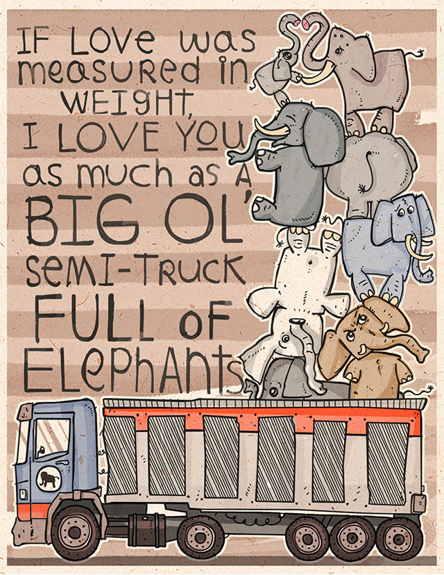 Elephant Love : Spaghetti Toes, Stuff Kids Say // Best Tumblr Illustration Blogs & Art Portfolio