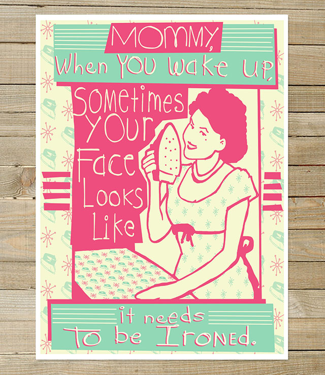 Ironing Face : Spaghetti Toes, Stuff Kids Say // Best Tumblr Illustration Blogs & Art Portfolio