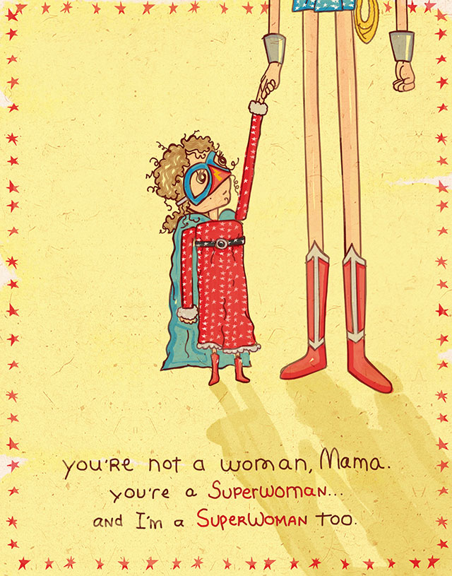 Superwoman : Spaghetti Toes, Stuff Kids Say // Best Tumblr Illustration Blogs & Art Portfolio