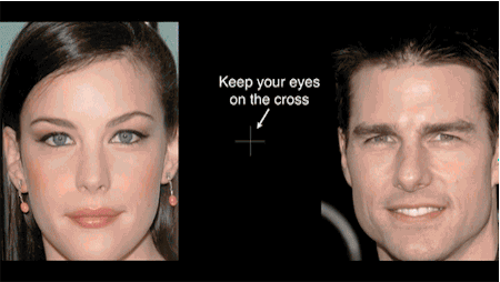Celebrity Cross Eye Illusion | 23 Best Cool Optical Illusions Images (GIF) in 3D With Amazing Color