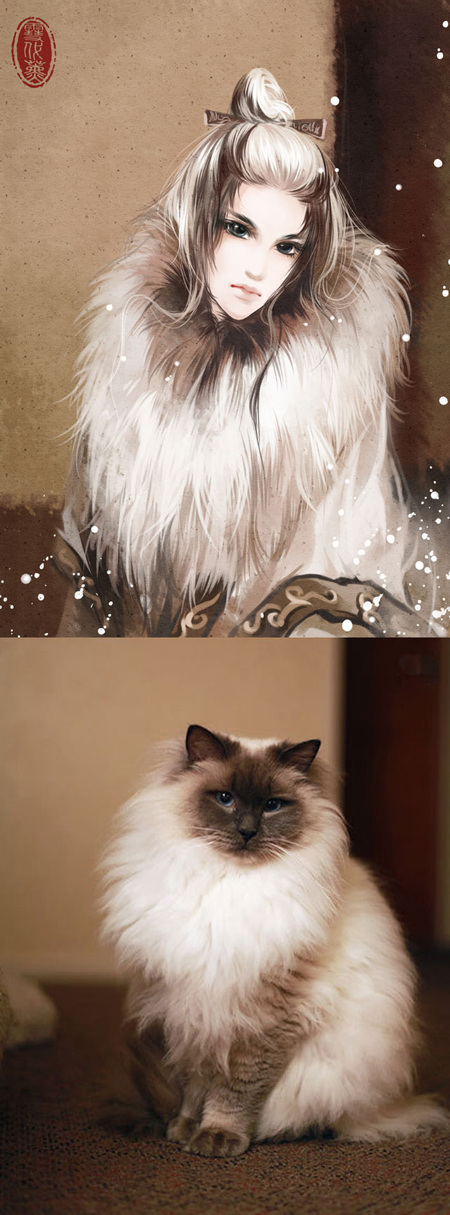 What Pets Would Look Like As People | Pets Looking Like Owners, by Chinese Artist Illustrations