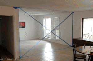 Huge Room X Illusion | 23 Best Cool Optical Illusions Images (GIF) in 3D With Amazing Color