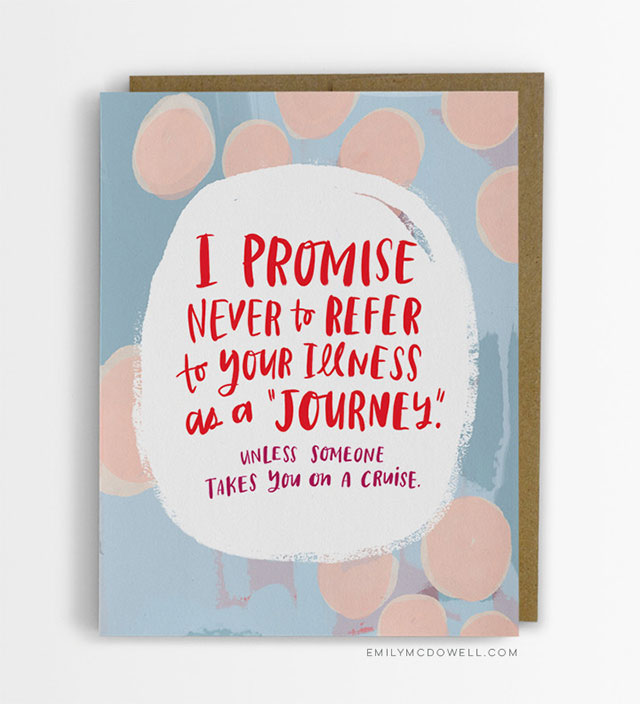 Cancer Cards I Wish I Got, Funny Encouragement | Cancer Survivor Gifts For Her