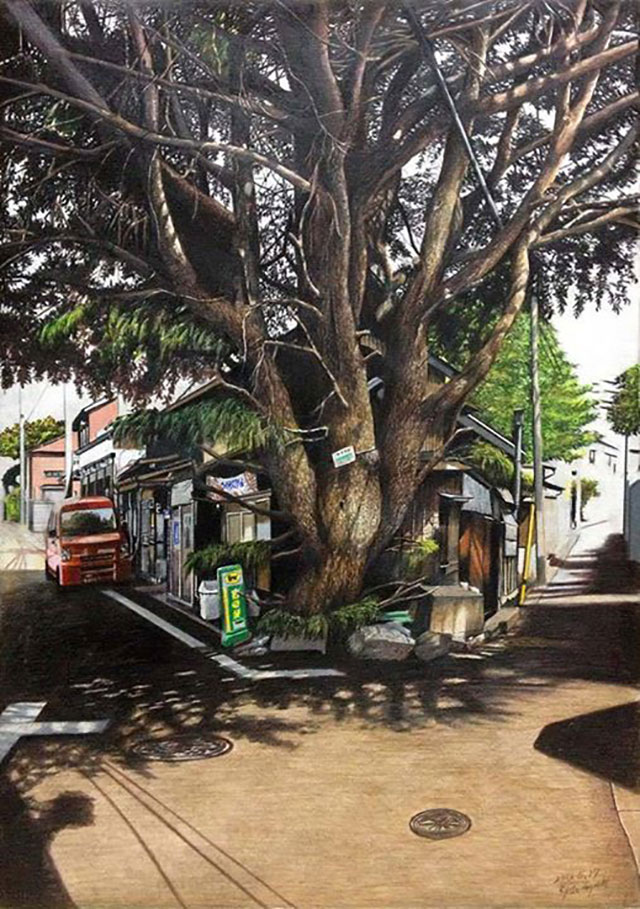 Paintings Of Japan | Awesome Photorealistic Colored Pencil Drawings, by Ryota Hayashi