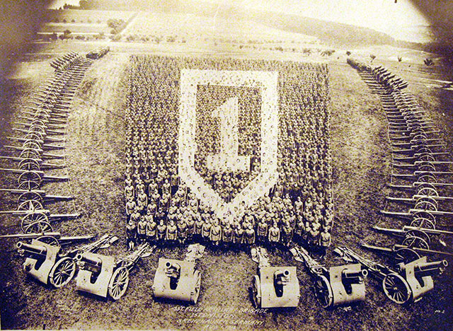 Conceptual Photography : Artillery Brigade // Vintage US Army Photos, With Photographs Made Up Of People Sculptures