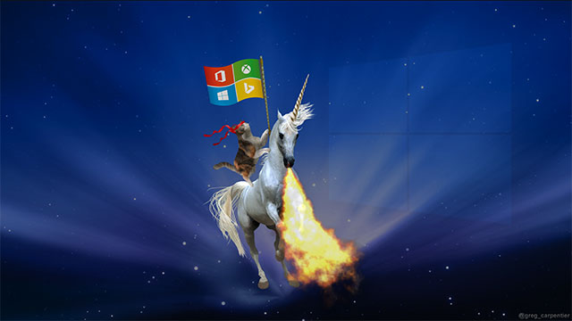 Ninja Cat & Fire Breathing Unicorn | 10 Cool Windows Ninja Cat Wallpaper