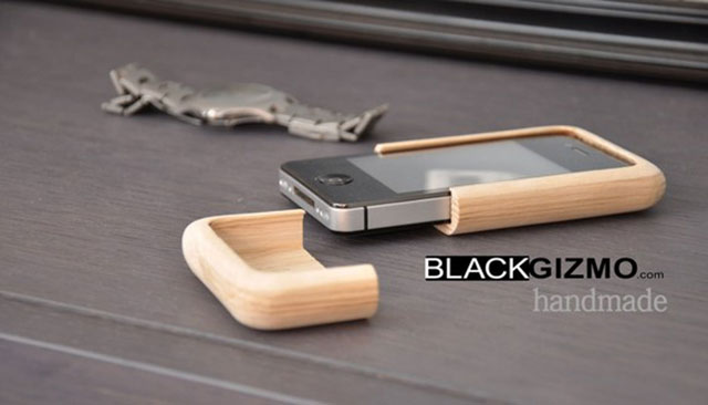 Black Gizmo Solid Maple Wood, Wooden iPhone Case | 154 Best Cool & Creative iPhone Cases Unique