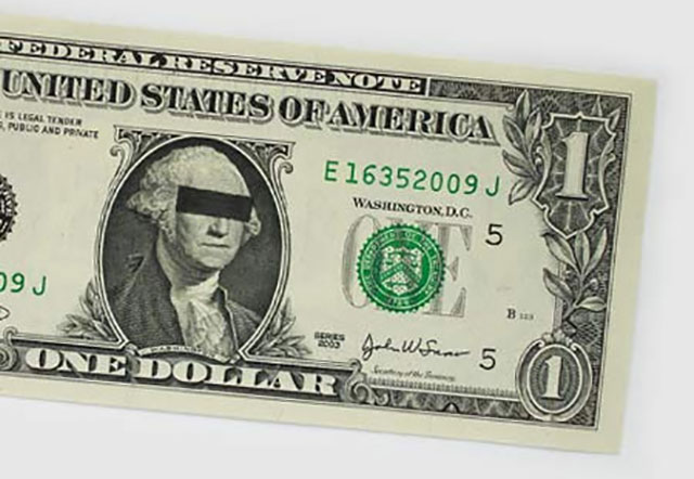 Criminal George Washington | One Dollar Bill Art by Ivan Duval and Jean Sebastien Ides