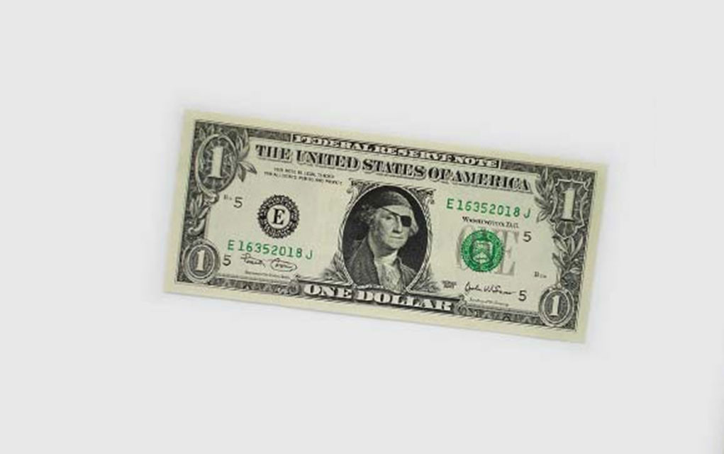 One Dollar Bill Art