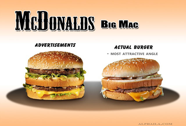 McDonald Big Mac Burger | Shocking Fast Food Comparison Pictures & Photos