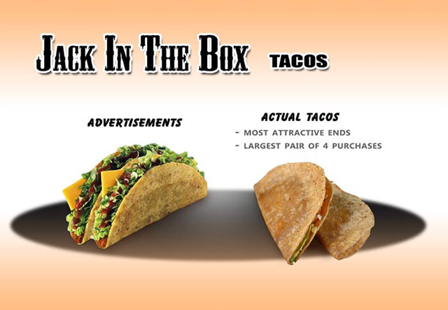Jack In The Box Tacos | Shocking Fast Food Comparison Pictures & Photos