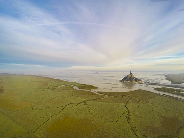Mont Saint Michel in Normandie, France | International Drone Photography Contest Winners