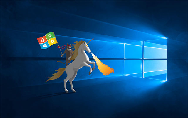 Windows 1.0 Unicorn Ninja Cat