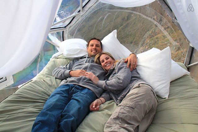 Peru Sacred Valley See Through Sleeping Caspule | Skylodge Peru Mountain Capsule Hotel 