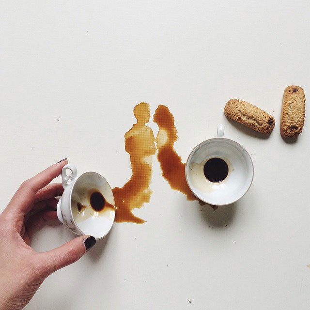 Romantic Coffee Art | I Spilled Coffee Art Images, by Giulia Bernardelli