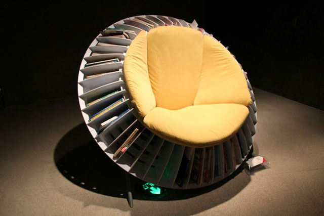 Best Ergonomic Reading Chair | The Sunflower Chair With Smart Integrated Bookcase