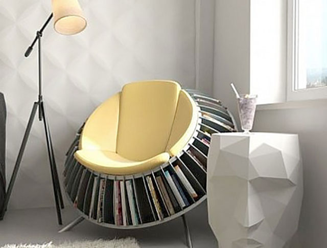 Best Ergonomic Reading Chair | The Sunflower Chair With Smart Integrated Bookcase