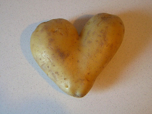 Hidden Potato Heart | Unexpected Modern Hearts Photography