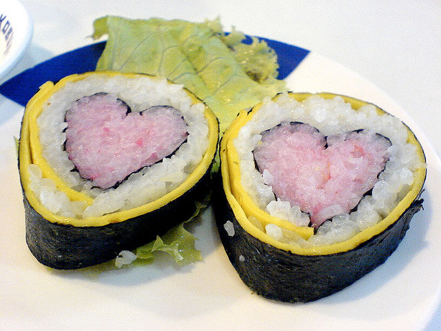Sushi Heart - Finger Licking Good! | Unexpected Modern Hearts Photography