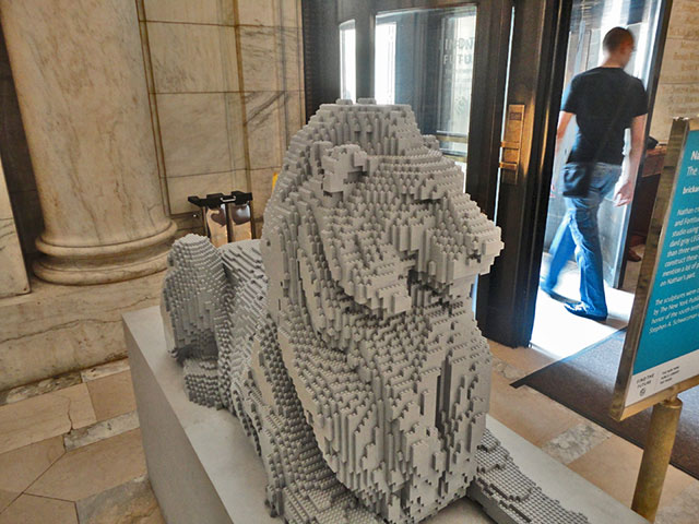 Lego Lion Sculptures, By Nathan Sawaya | 10 Creative & Famous Lion Sculptures Outdoor Art