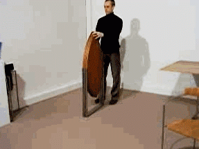 Amazing Folding Table | 23 Best Cool Optical Illusions Images (GIF) in 3D With Amazing Color