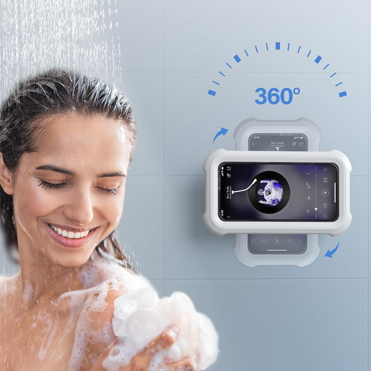 181 Coolest Creative iPhone Cases Make Your Phone Unforgettable Forever 51 Lamicall Shower Phone Holder Waterproof - 480° Rotatable Retractable Adjustable Shower iPhone Case Holder, Bathroom Wall Phone Mount Stand Water Proof Anti Fog Case, Accessories for 4-7" Cellphones | World's coolest most useful and unique iPhone cases
