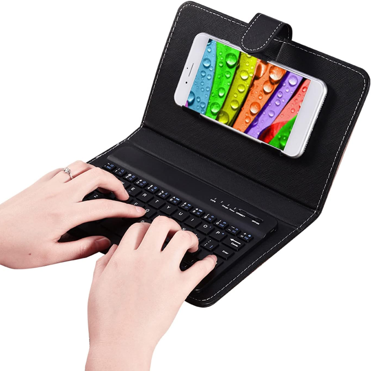 181 Coolest Creative iPhone Cases Make Your Phone Unforgettable Forever 148 Watris Veiyi Wireless Keyboard with Leather Case for 4.5in-6.8in Bluetooth Phone, Cell Phone Keyboard Case, Portable Keyboard Flip Cover with Stand for iOS Android Phone | World's most interesting and useful iPhone cases