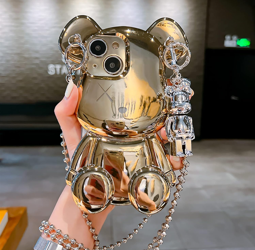 181 Coolest Creative iPhone Cases Make Your Phone Unforgettable Forever 31 The Bling Bling Teddy Bear Cute Case | Most Creative And Unique iPhone Cases In The World