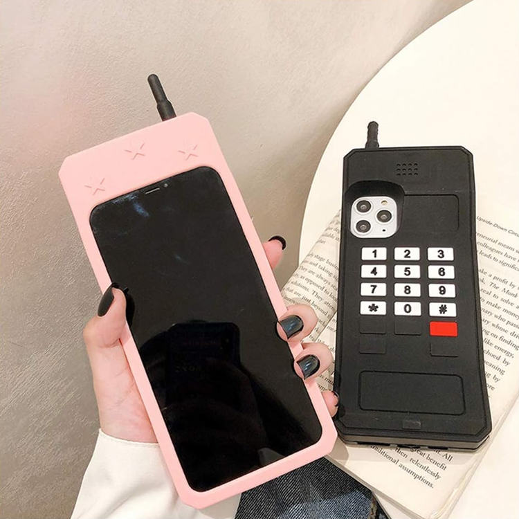 181 Coolest Creative iPhone Cases Make Your Phone Unforgettable Forever 92 Retro Brick Phone iPhone Case in Cute Pink & Black | World's Coolest And Most Unique Interesting iPhone Cases