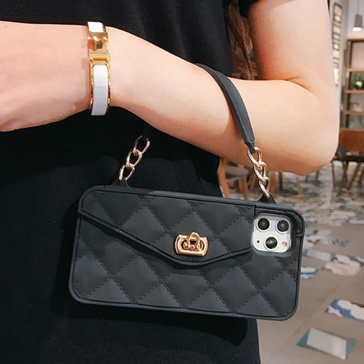 181 Coolest Creative iPhone Cases Make Your Phone Unforgettable Forever 117 UnnFiko Wallet Case Compatible with iPhone 11, Cute Light Luxury Bag Design, Purse Flip Card Pouch Cover Soft Silicone Case with Handstrap Long Shoulder Strap (Black, iPhone 11,12,13,14,15,16) | World's Cutest and Most Elegant iPhone Cases For Women and Girls