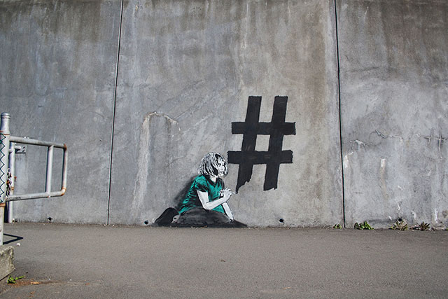 Hash Tagging | Social Media Street Art, a Sign Of The Times