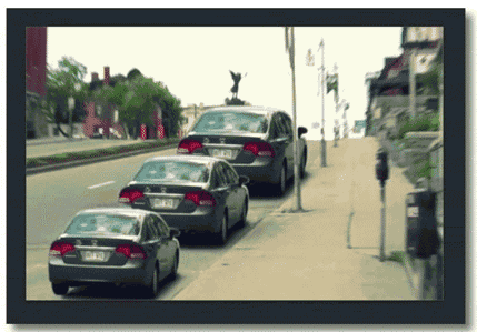 Parked Car Size Illusion | 23 Best Cool Optical Illusions Images (GIF) in 3D With Amazing Color