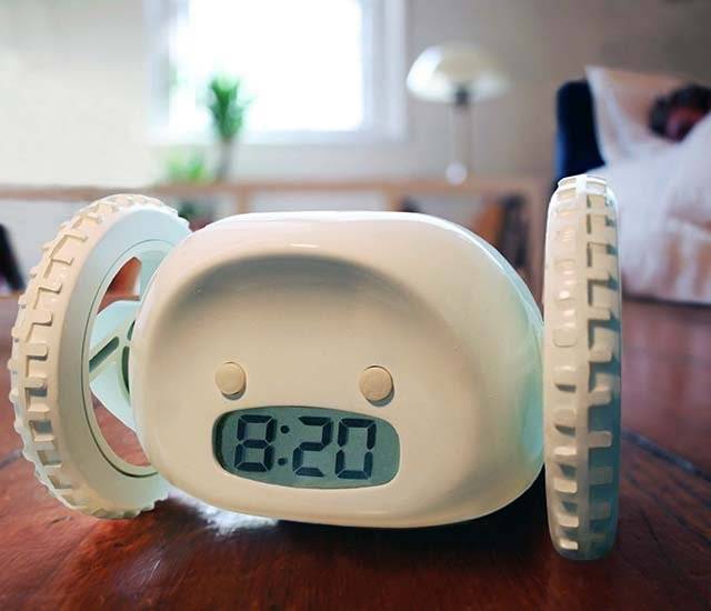 The Clocky Alarm Clock On Wheels | 10 Best Cool Alarm Clocks For Heavy Sleepers