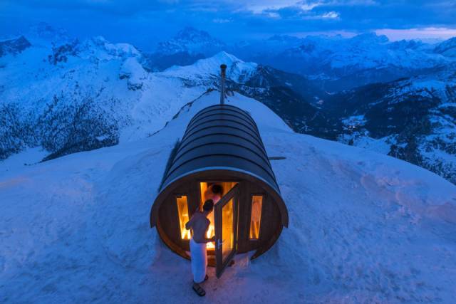 Merit Winner: Sauna In The Sky, Italian Alps | 10 Best Winners From The National Geographic Traveler Photo Contest 2015