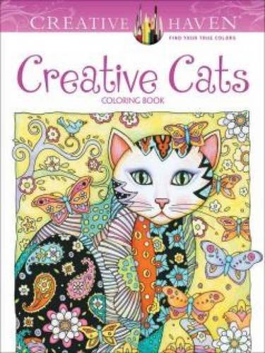 Creative Cats Coloring Book For Adults, By Marjorie Sarnat Of Creative Haven | 10 Best Coloring Books For Adults, Stress Relief Coloring Pages
