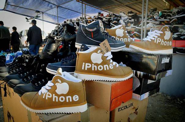 Apple iPhone Sneakers Knockoff | 10 Funny Knockoff Products & Worst Chinese Imitations