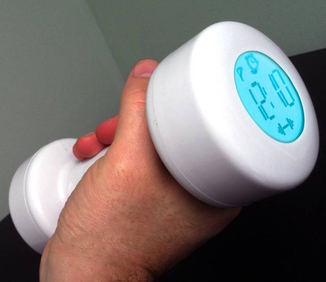 The Shape Up Dumbell Alarm Clock | 10 Best Cool Alarm Clocks For Heavy Sleepers